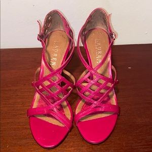 Ralph Lauren pink heels size 5.5